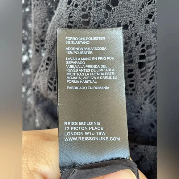 REISS Prim Lace Dress size 6 - Picture 10 of 16